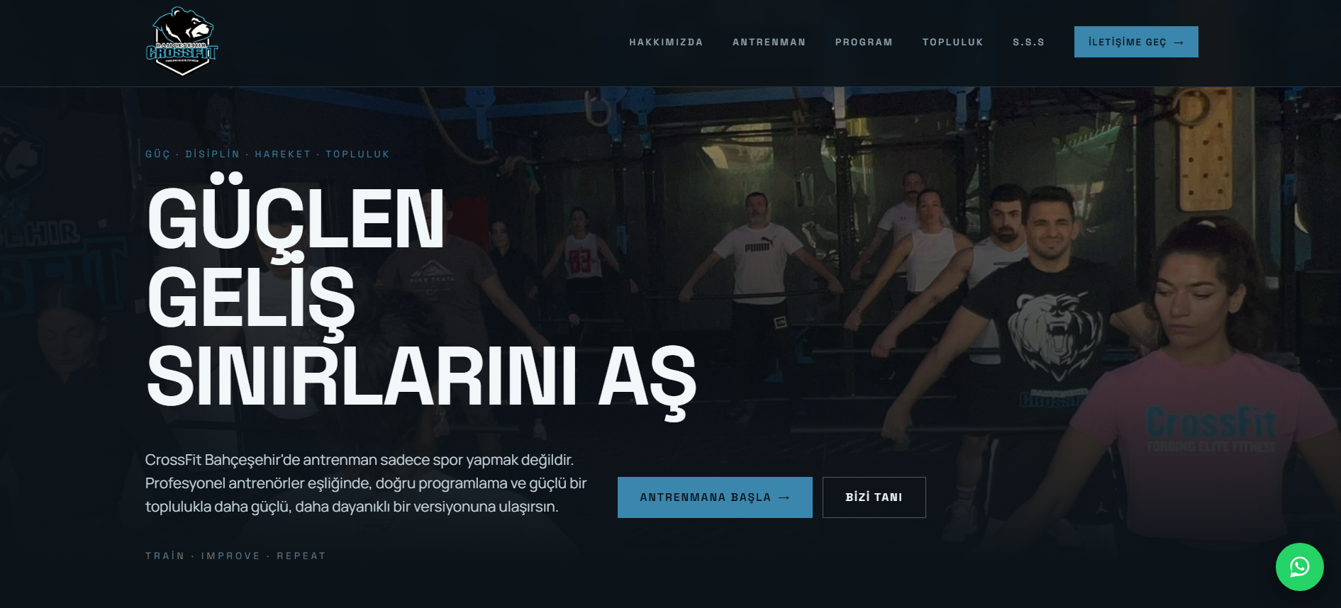 CrossFit Bahçeşehir web sitesi